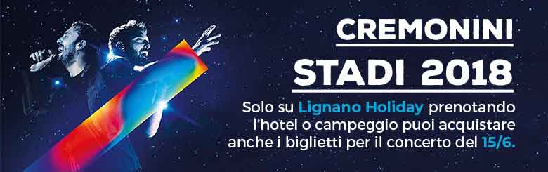 Cremonini Stadi 2018 Lignano Sabbiadoro